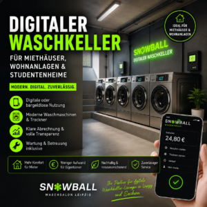 Digitaler Waschkeller in Leipzig für Mietshäuser & Studentenwohnheime